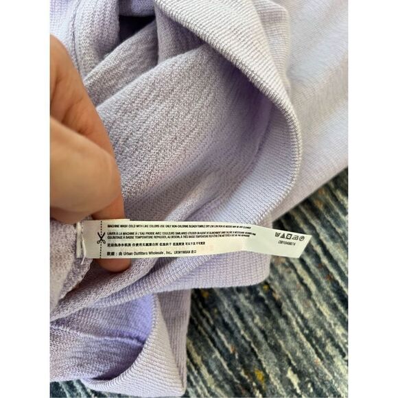 Free People Beach NWT Midi Column Dress Terrycloth Cut Out Purple size S - Picture 8 of 12